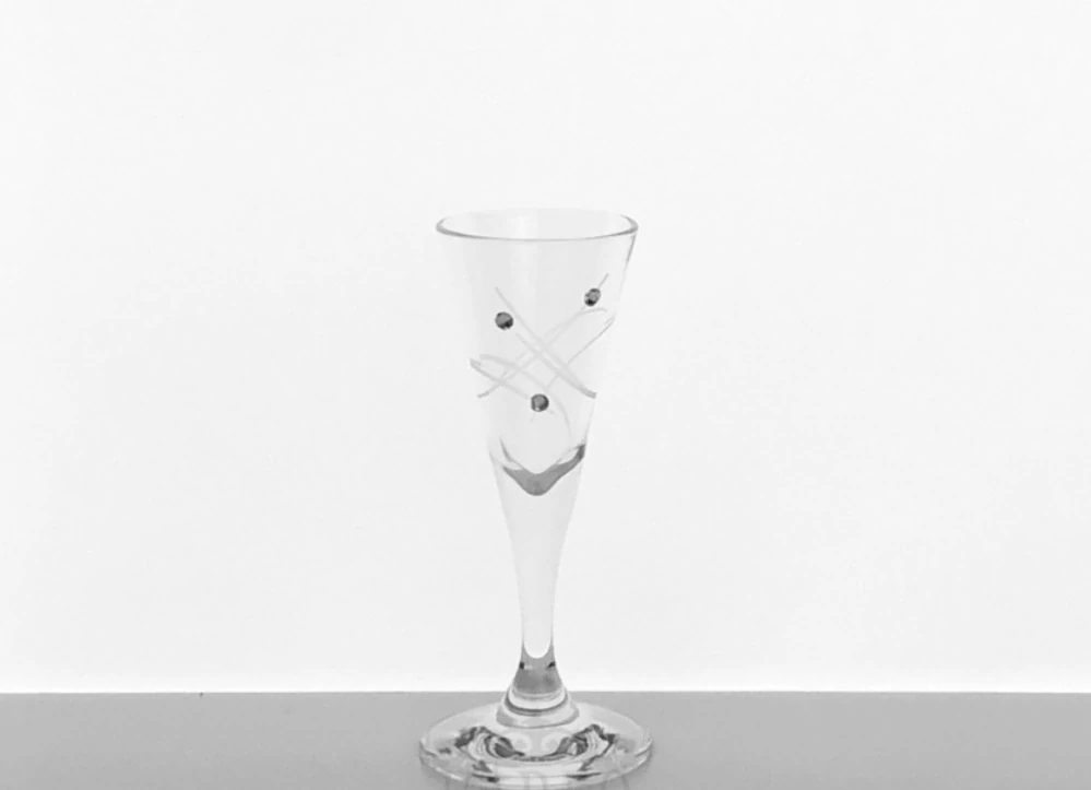 Pohár na alkohol/likér 30 ml (na stopke) Swarovski® LINES 6 kusov
