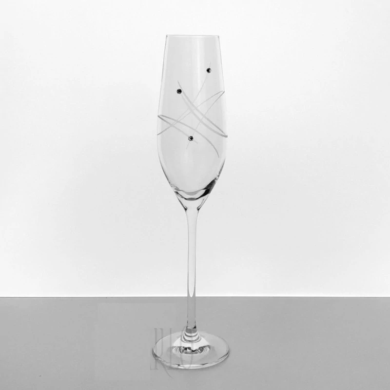 Sekt/šampanské 210 ml Swarovski® LINES 2 kusy
