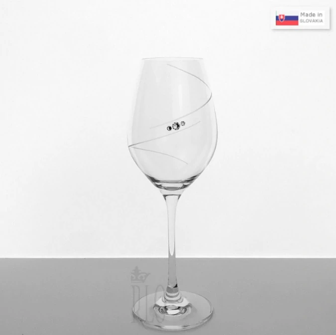 Pohár na víno 360 ml Swarovski® SPIRAL 2 kusy