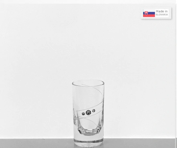 Pohár na alkohol/likér 70 ml (bez stopky) Swarovski® SPIRAL 6 kusov