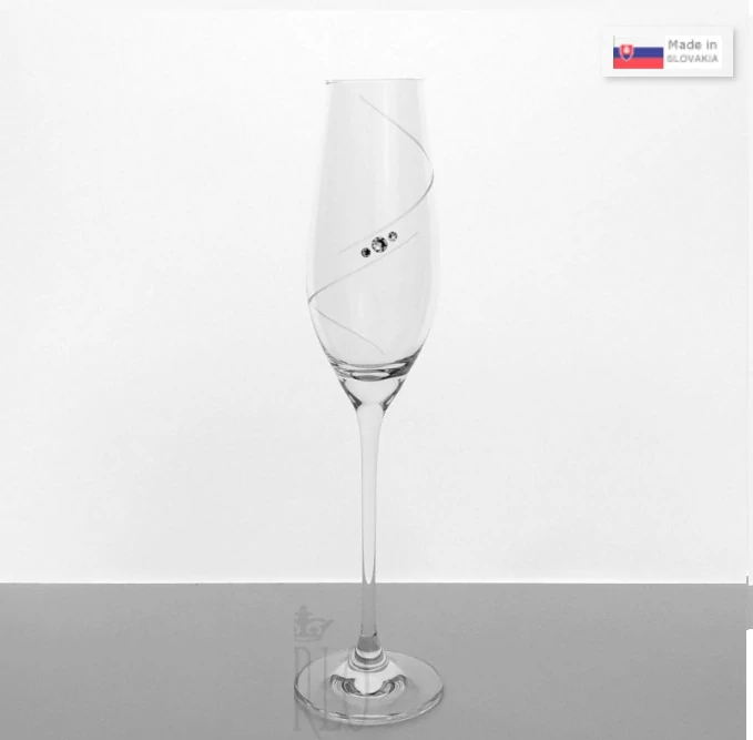 Sekt/šampanské 210 ml Swarovski® SPIRAL 2 kusy