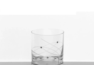 Pohár na vodu/whisky 280 ml Swarovski® LINES 6 kusov