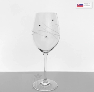 Pohár na víno 470 ml Swarovski® LINES 6 kusov