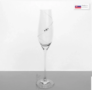 Sekt/šampanské 210 ml Swarovski® SPIRAL 2 kusy