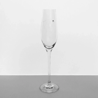 Svadobný pohár Flétna na sekt/šampanské 210 ml Swarovski® MLADOMANŽELIA 2 kusy